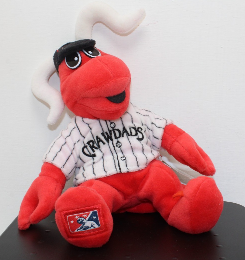 North Carolina Hickory Crawdads Mascot Conrad 10” MiLB MLB Texas Rangers