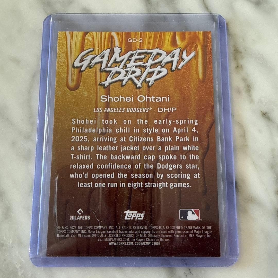 Shohei Ohtani Gameday Drip Parallel 2026 Topps MLB Series 1 Dodgers Insert