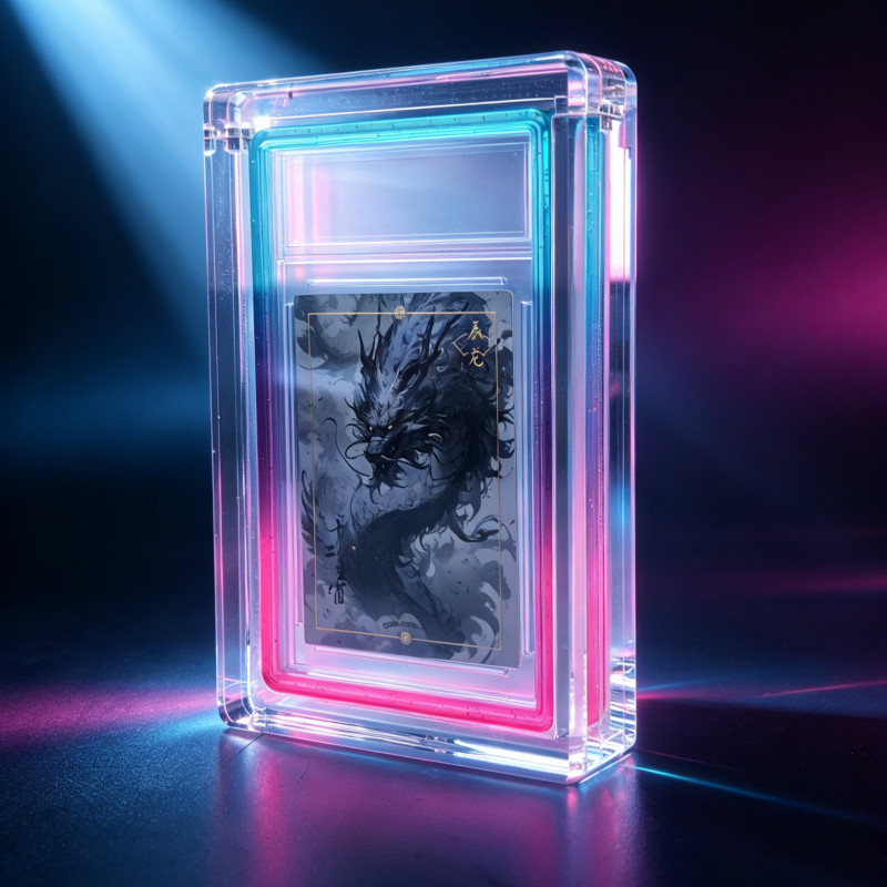 Display Set For 35pt PSA: Acrylic Clear Stand+Graded Bumper Guard With PC Panel