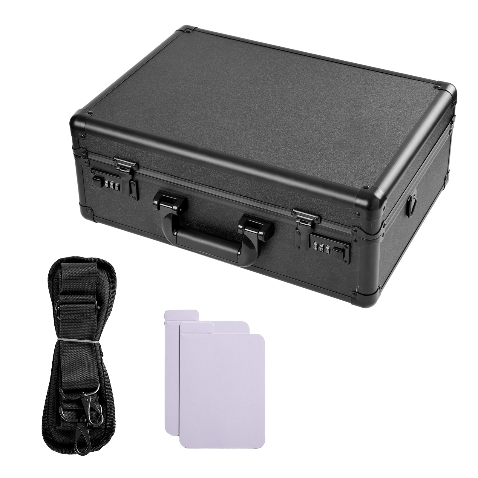 160 PSA Graded Card Storage Box Lockable 4-Slot Sports Card Case w/ Carry Strap