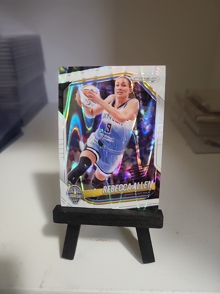 2025 Panini Prizm WNBA – Rebecca Allen #67 White Seismic Prizm – Sky – 3c
