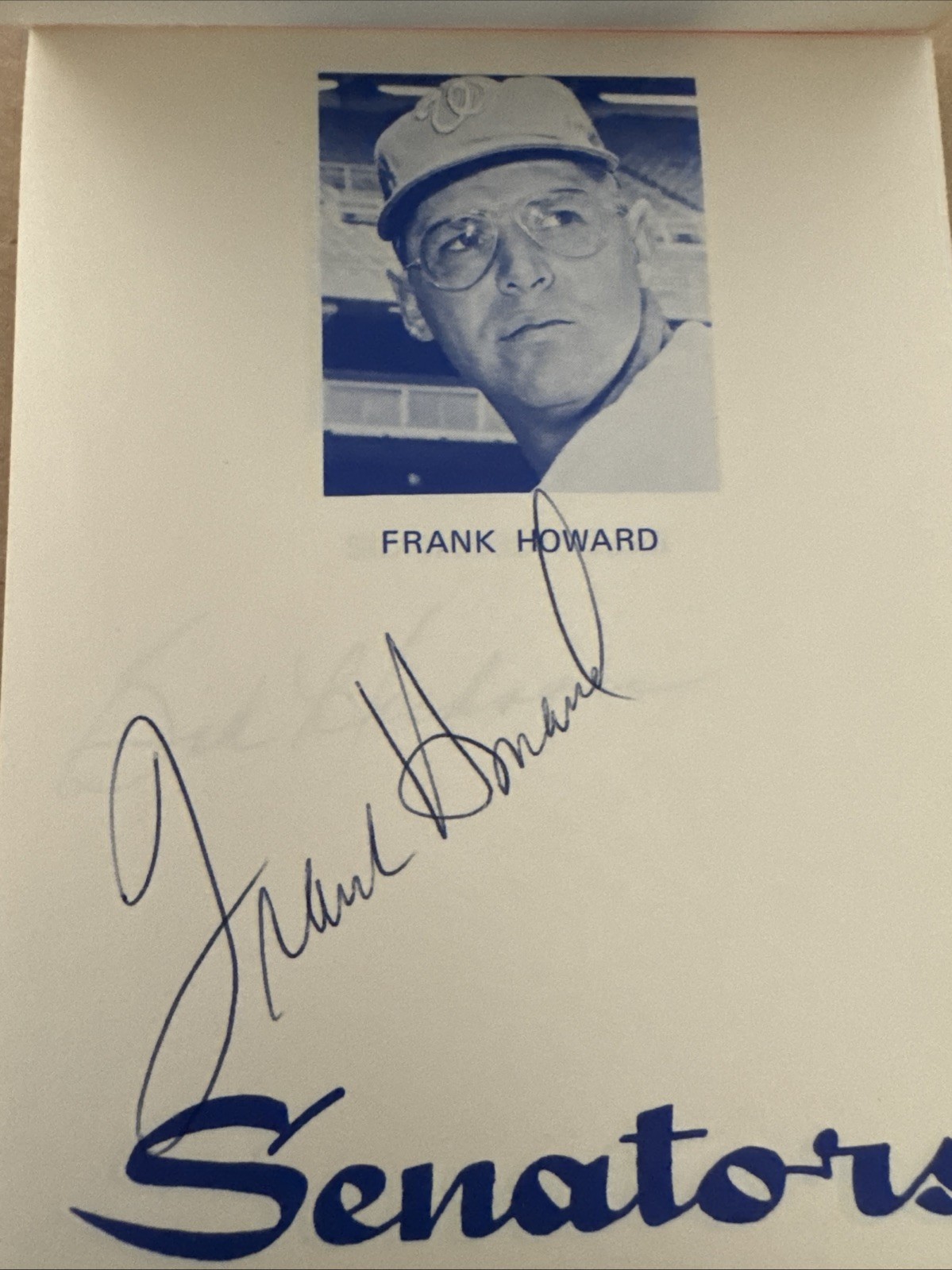 1970 Washington Senators Note Pad 20 AUTOGRAPHS John Roseboro Aurelio Rodriguez