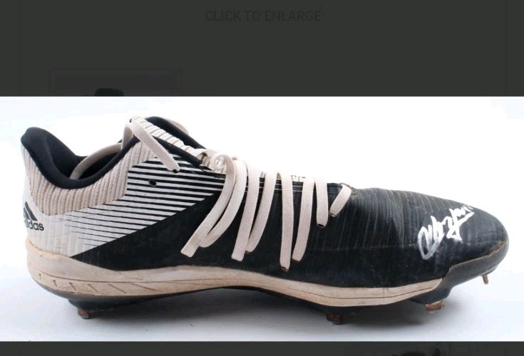 Aroldis Chapman Signed Adidas GAME USED Autographed Baseball Cleat JSA COA Note