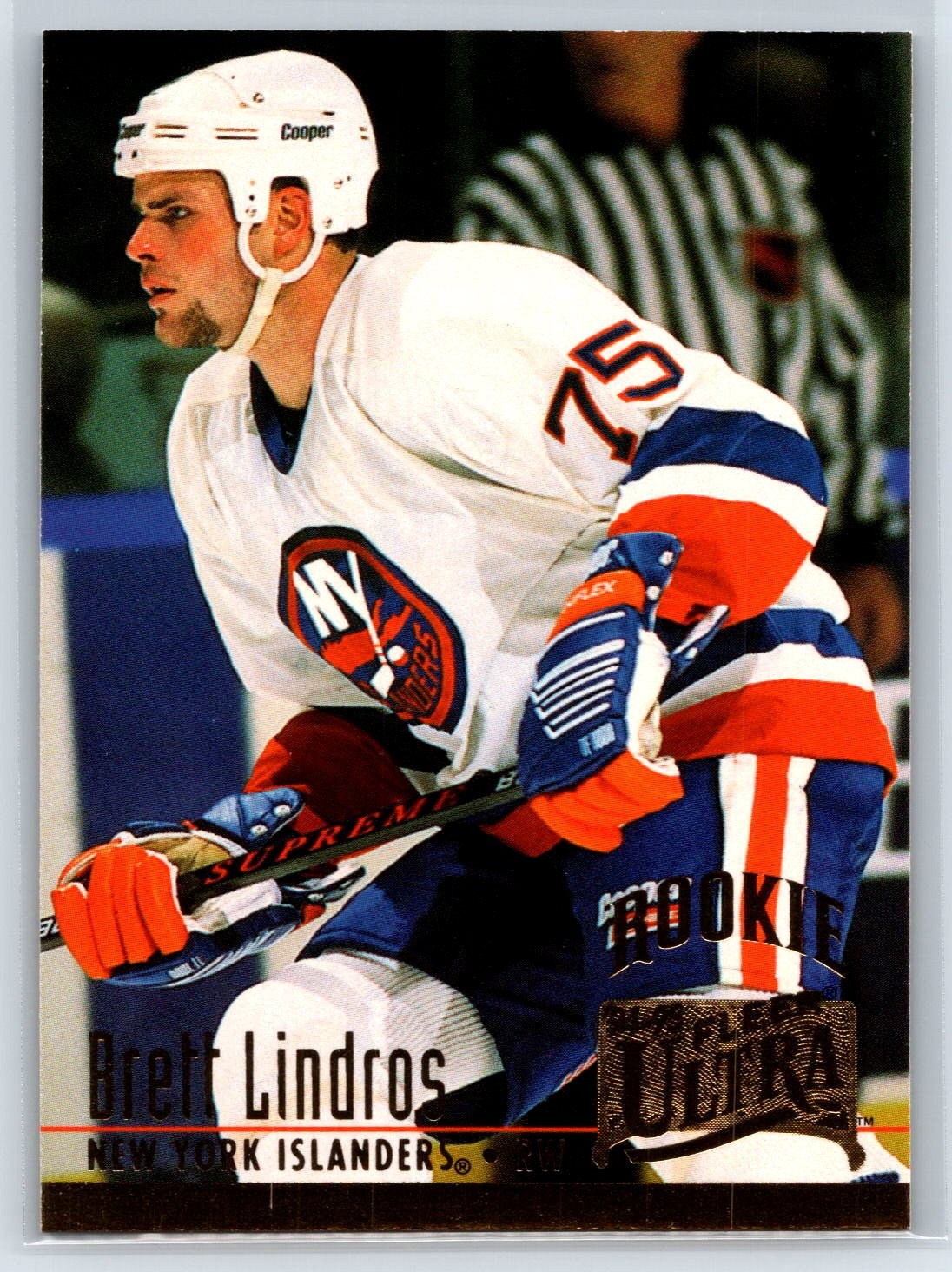 1994-95 Fleer Ultra Brett Lindros Rookie New York Islanders RC #327