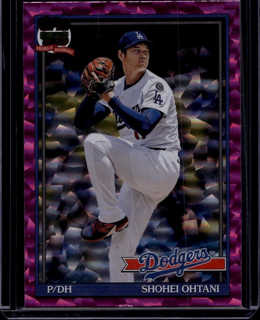 2026 Topps #T91-100 Shohei Ohtani 1991 35th Anniversary Pink Crackle Foil