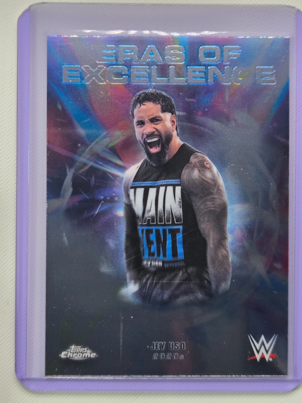 Jey Uso 2026 Topps Chrome WWE #ERA-20 Eras of Excellence Insert Card