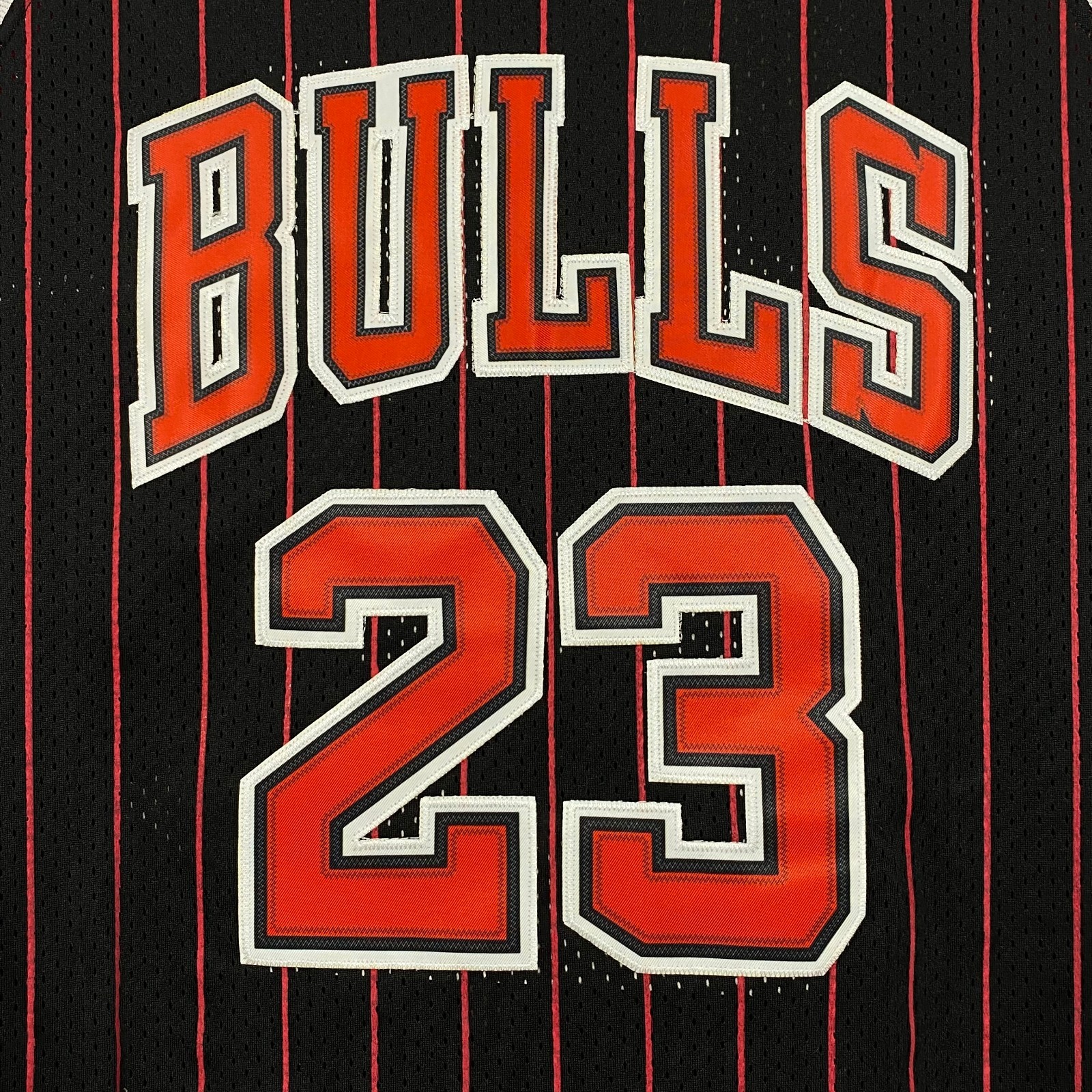 Michael Jordan #23 Embroidered Jersey, Retro Black Stripes, S-2XL