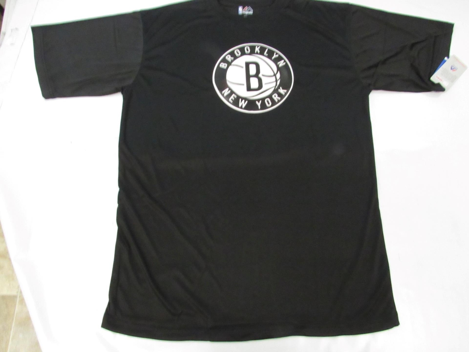 New Brooklyn Nets Mens Sizes L-XL-2XL-3XL-4XL-Tall Black Majestic Shirt