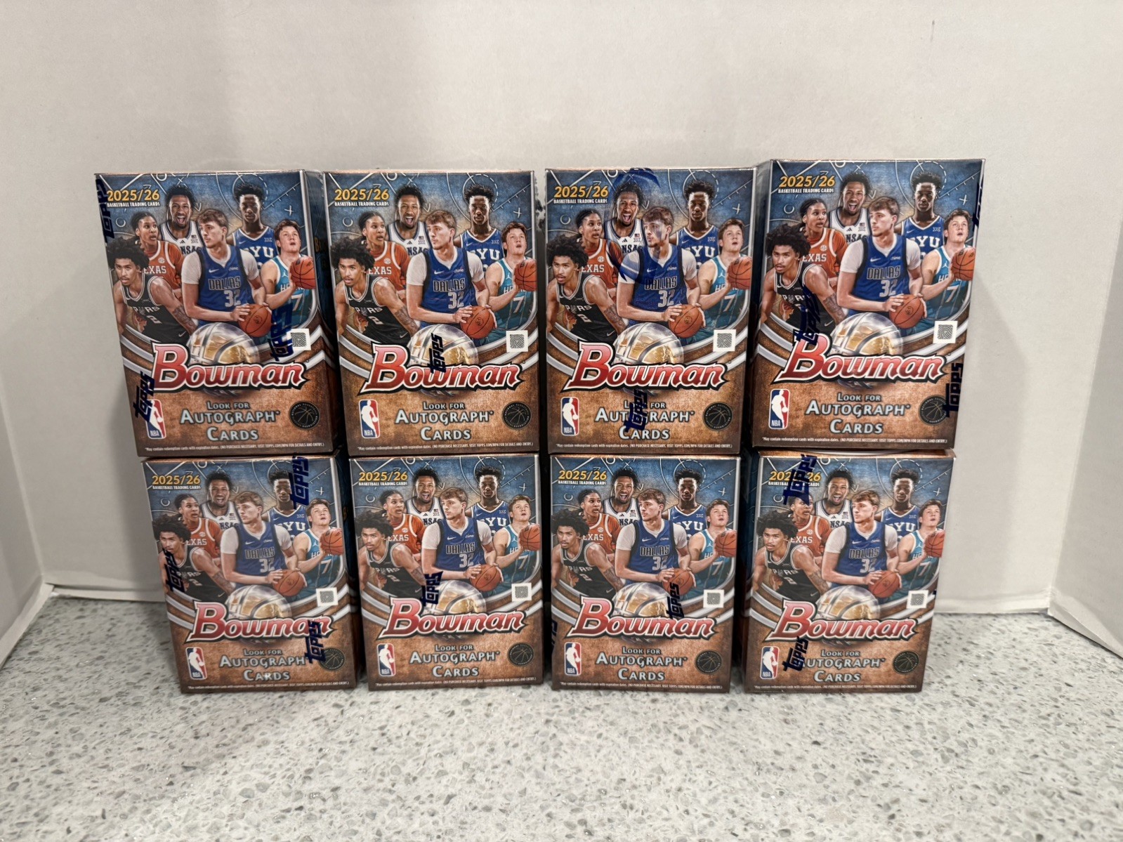 25-26 Topps NBA Bowman Value/Blaster Box **LOT OF 8**