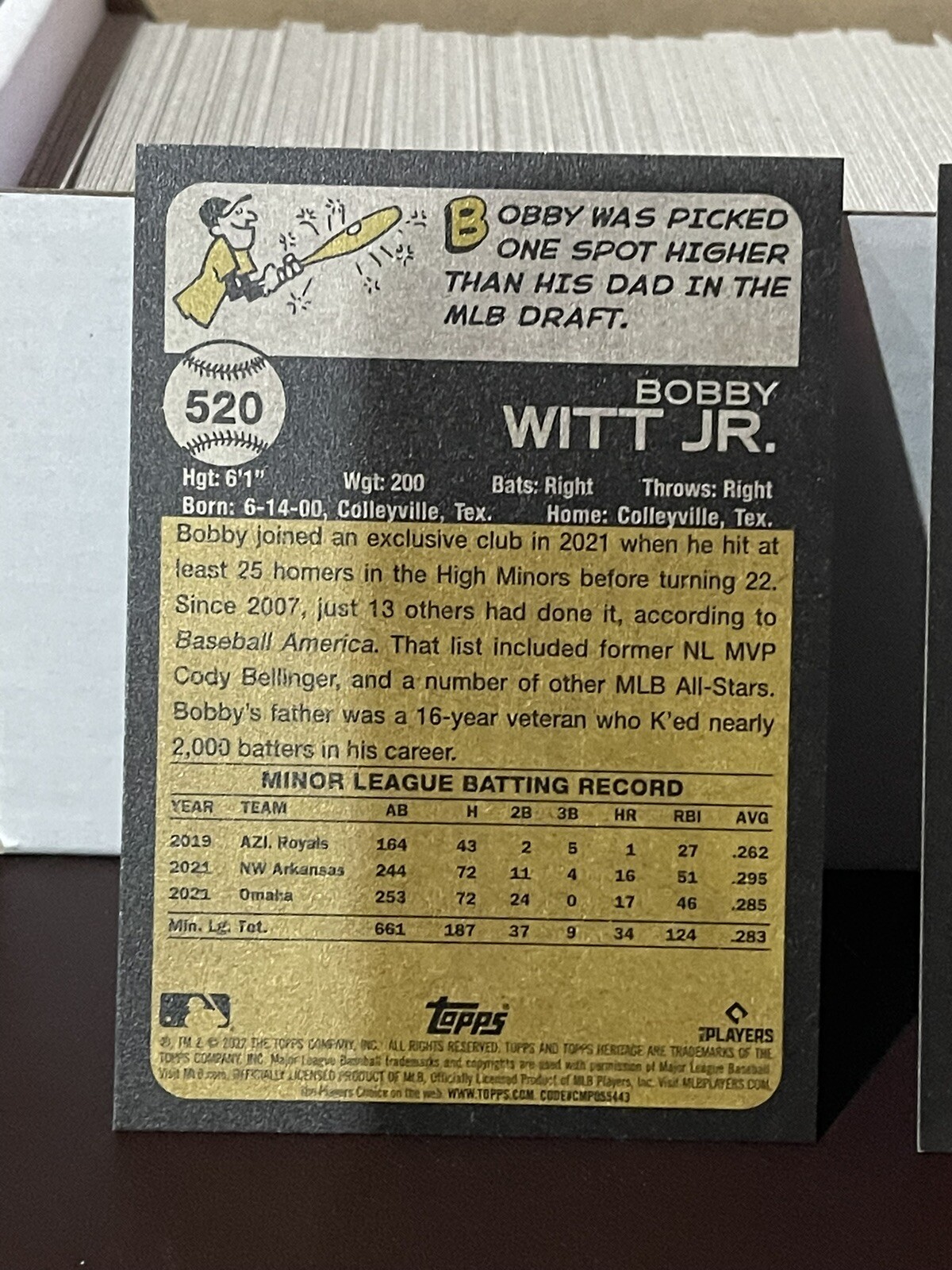 2022 Topps Heritage High Number – Complete Base Set #501-700 Bobby & Julio RC