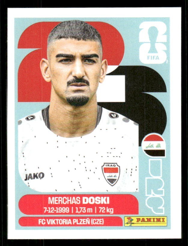 2026 USA Fifa World Cup Panini Sticker MERCHAS DOSKI Iraq IRQ6