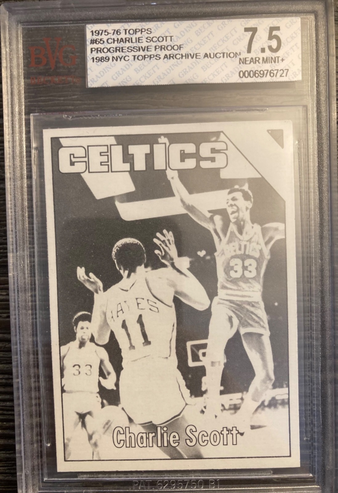 Rare 1975-76 Topps Charlie Scott Progressive Proof Lot of Six From NYC Auction
