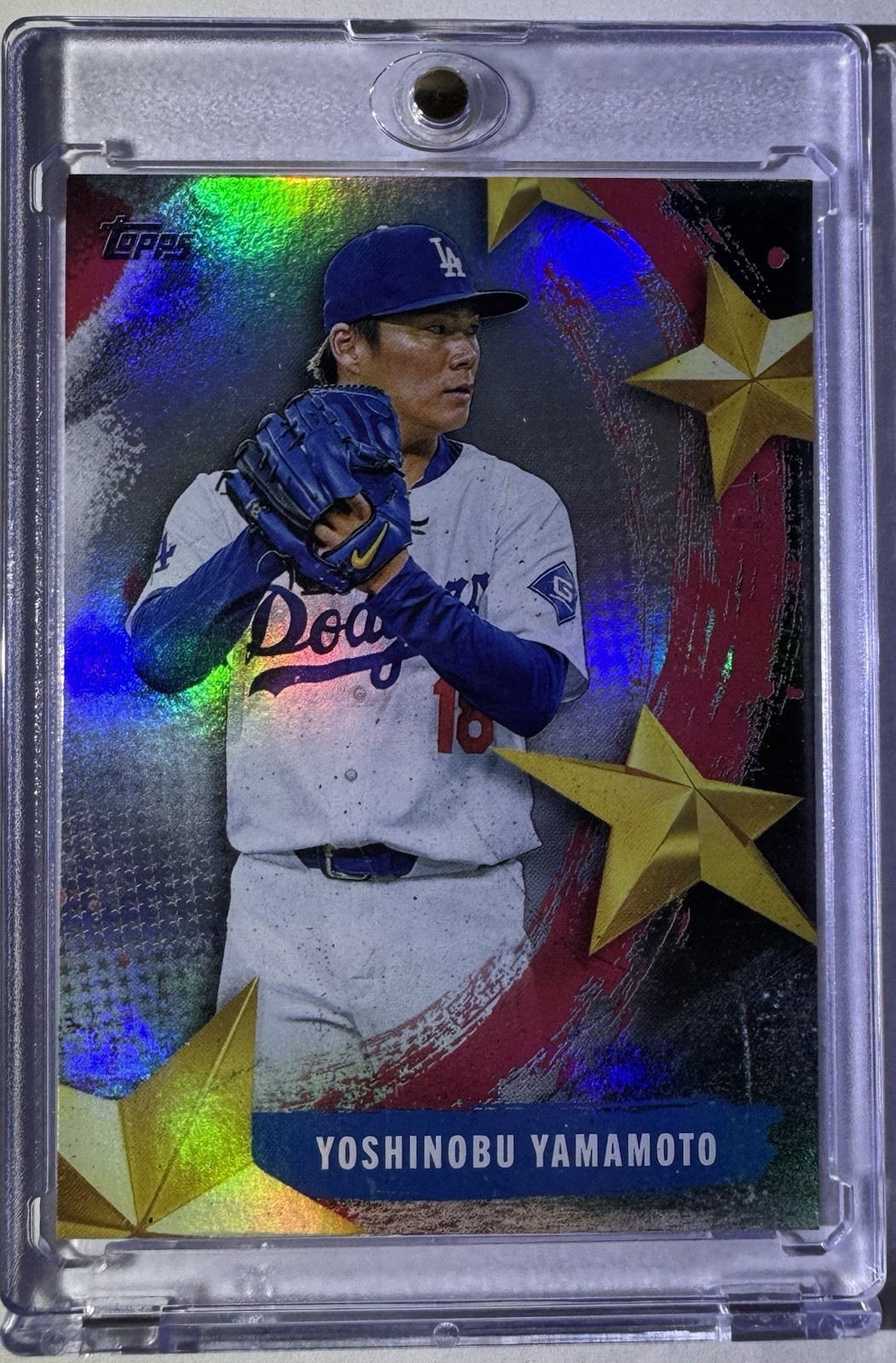 YOSHINOBU YAMAMOTO RARE TOPPS INSERT INVESTMENT CARD LOS ANGELES DODGERS