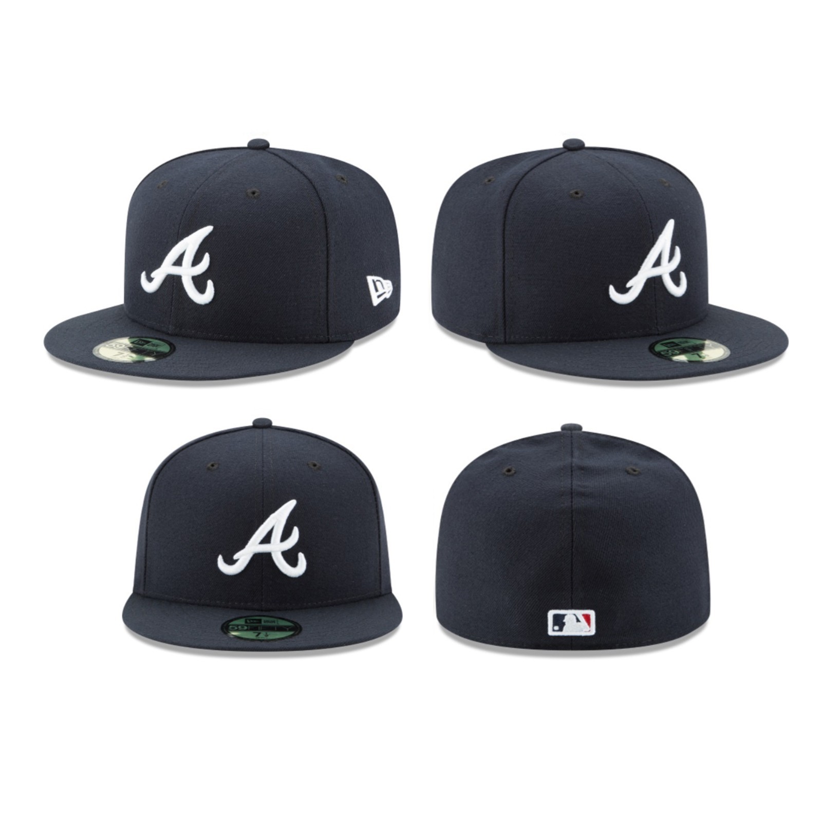 Atlanta Braves ATL MLB Game Authentic 59FIFTY Fitted Cap – 5950 A/Axe Logo Hat