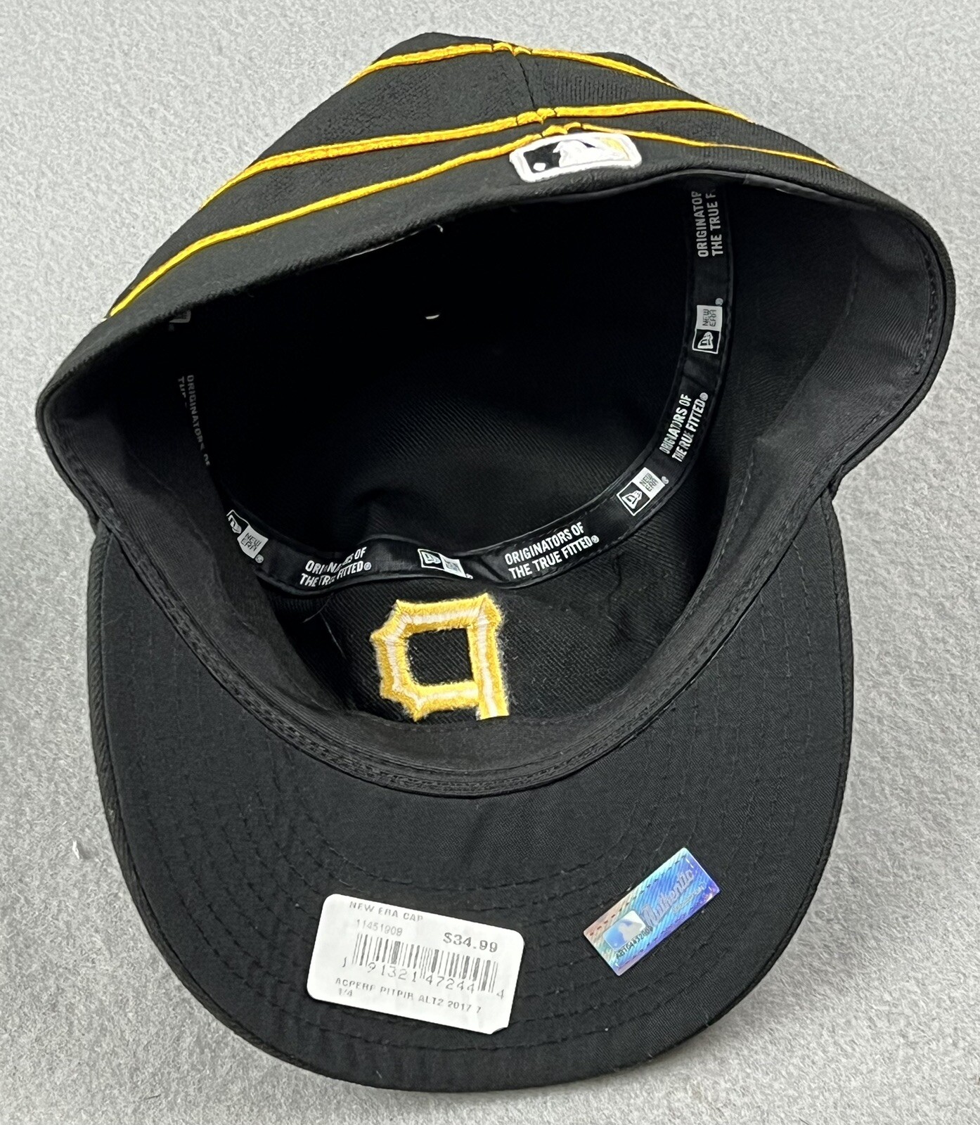 New Era Pittsburgh Pirates Pillbox Throwback Black Forbes Field Era Hat 7 1/4