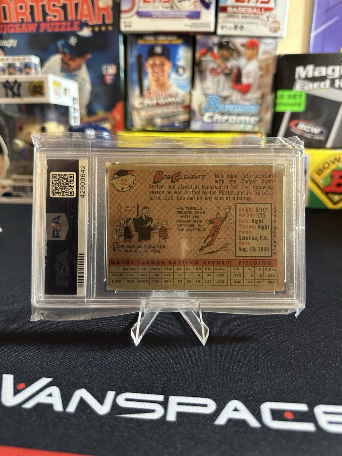 1958 Topps – Roberto (Bob) Clemente #52 PSA 3