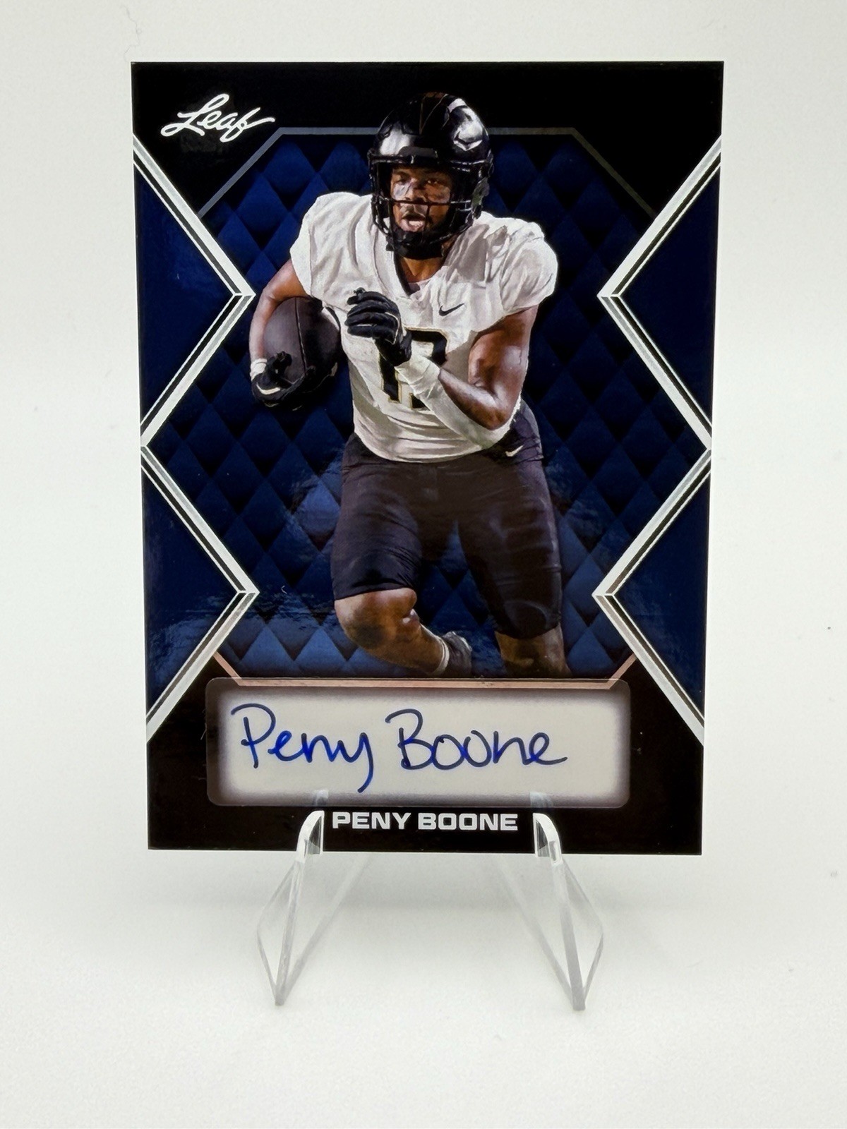 2026 Leaf Bonus Pack Peny Boone Autograph #BA-PB1 NCAA Football Card Auto Blue