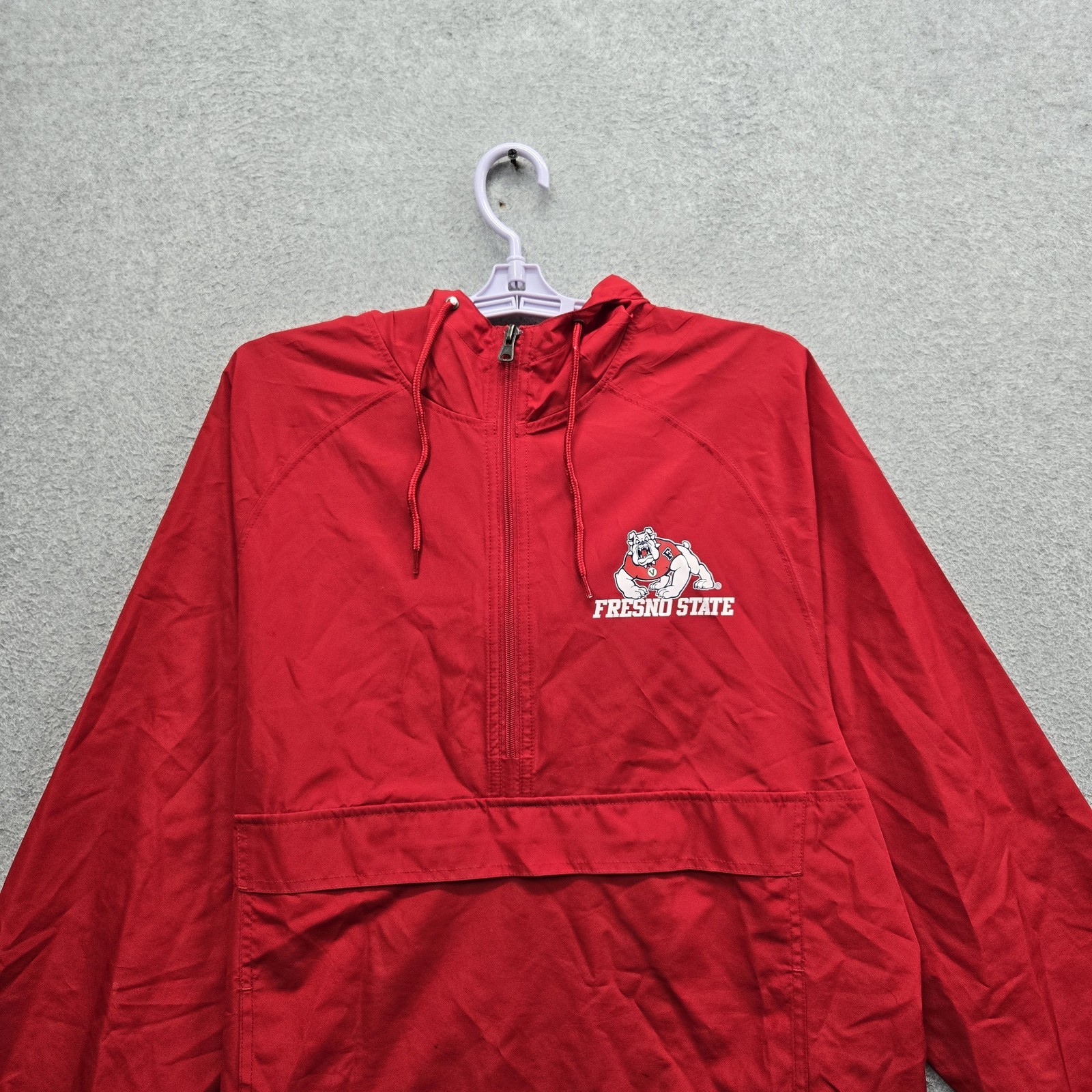 Fresno State Bulldogs Men Jacket M Red Embroidered Fanatics College Mascot