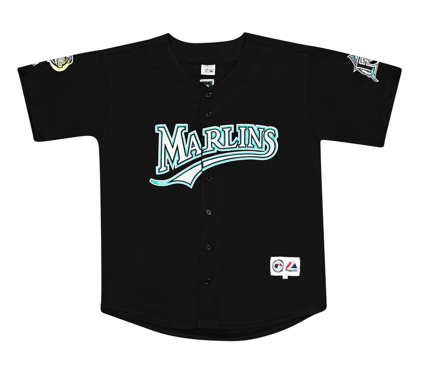 Miguel Cabrera 2003 Florida Marlins Alternate Black Men’s World Series Jersey