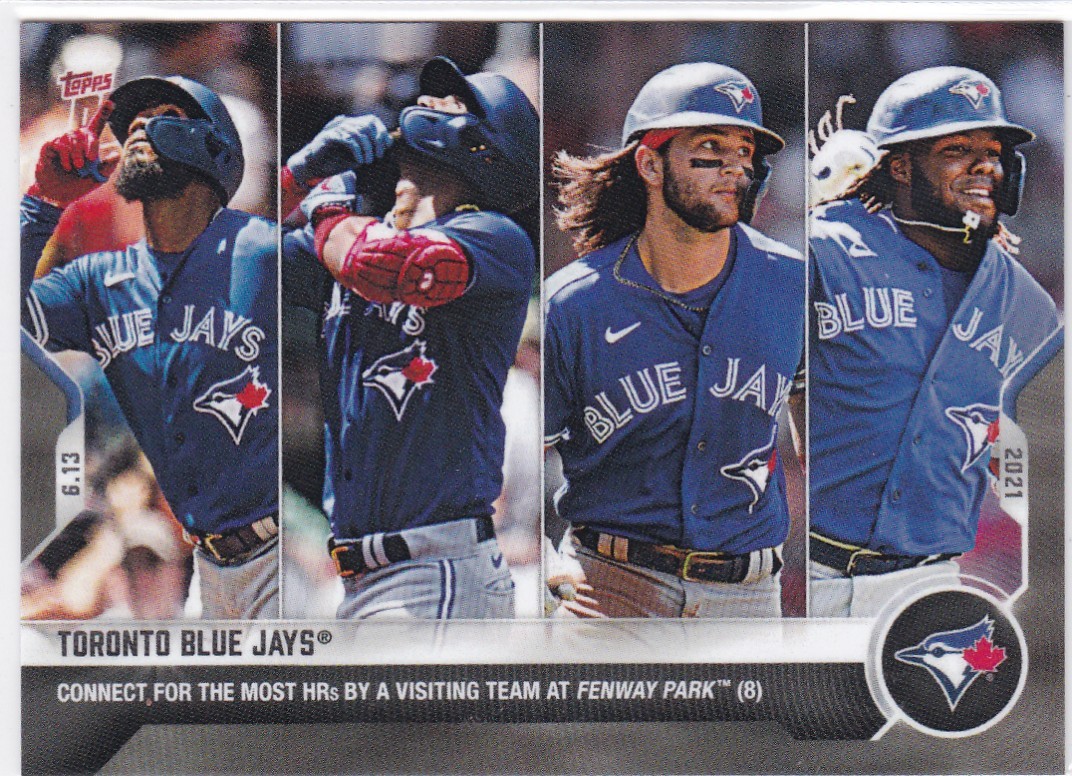 2021 TOPPS NOW #351 TORONTO BLUE JAYS- AMERICAN LEAGUE
