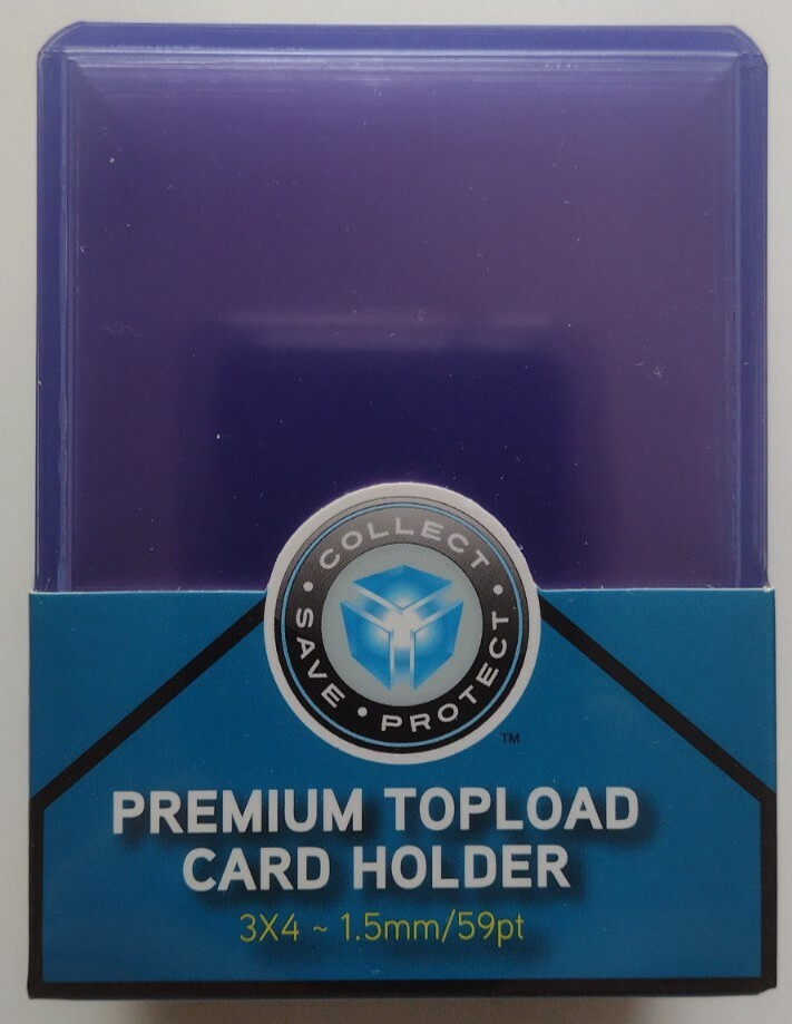 CSP 1.5mm Rigid Top Load Protector Package of 25 New NIP 3×4 59Pt