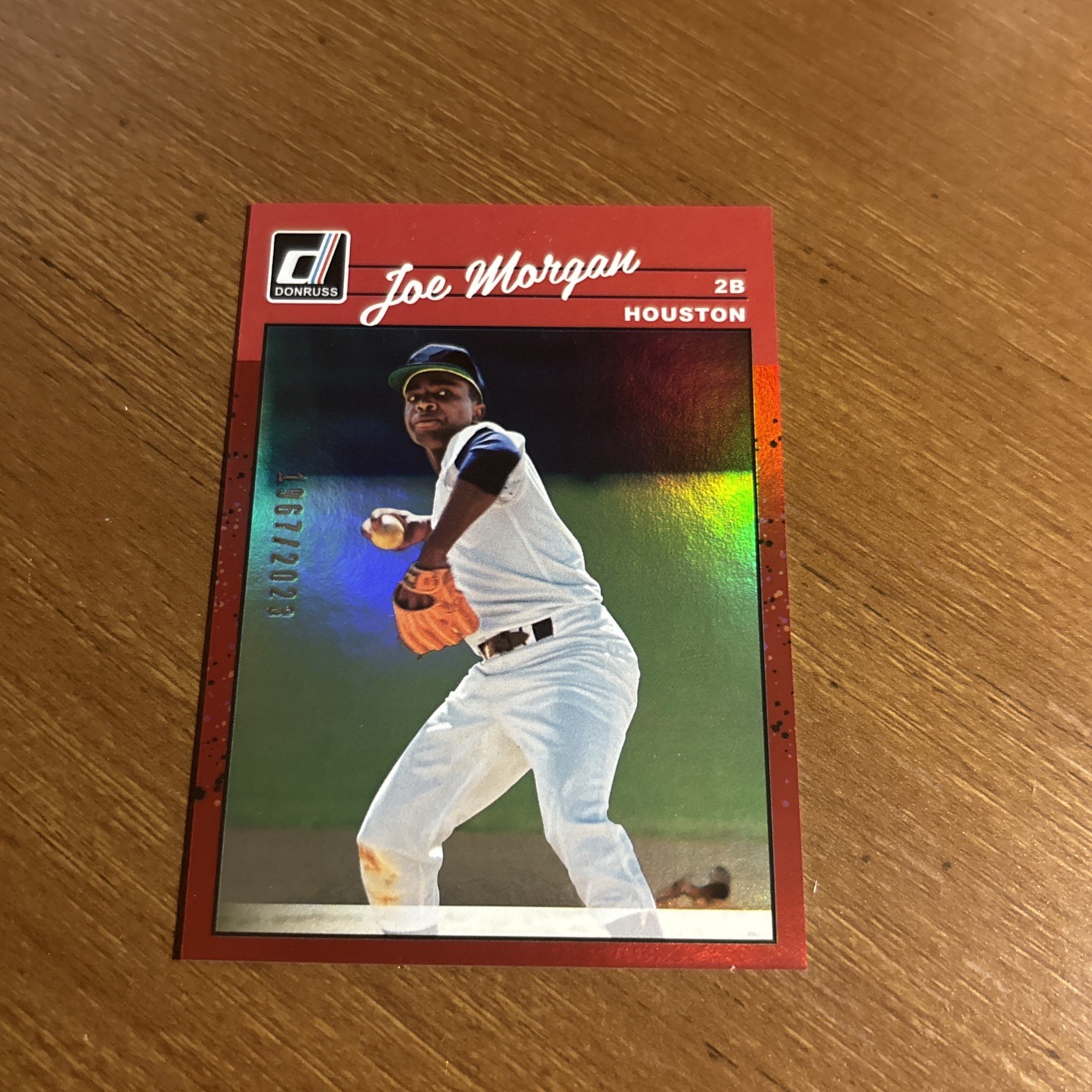 Joe Morgan 2023 Panini Donruss Retro 1990 Holo Red /2023 #261 Houston