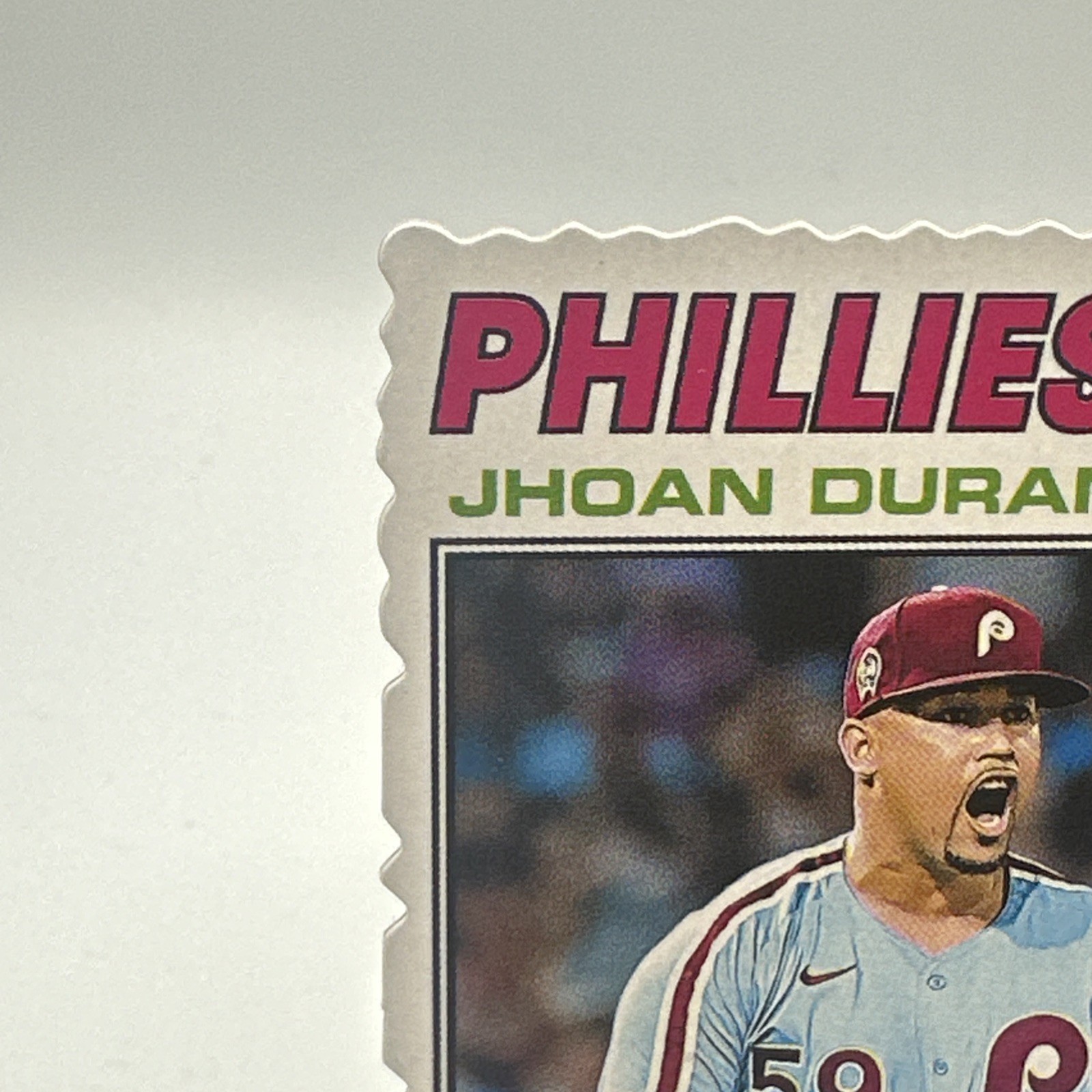 Jhoan Duran 2026 Topps Heritage Deckle Edge SP Philadelphia Phillies #14