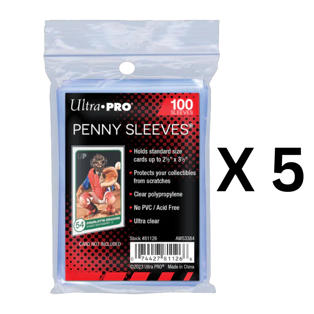 500 Count Ultra PRO 2.5″ x 3.5″ Penny Sleeves Standard – Pokemon, Magic, Sports