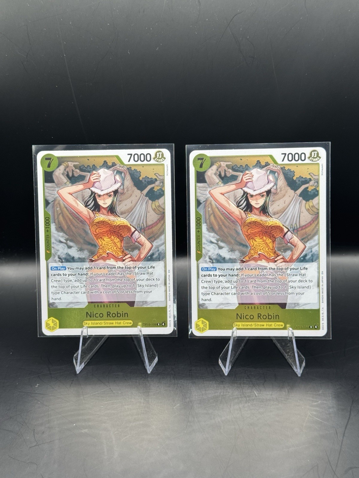 Nico Robin OP15-109 Adventure on Kami’s Island Foil NM lot Of 2