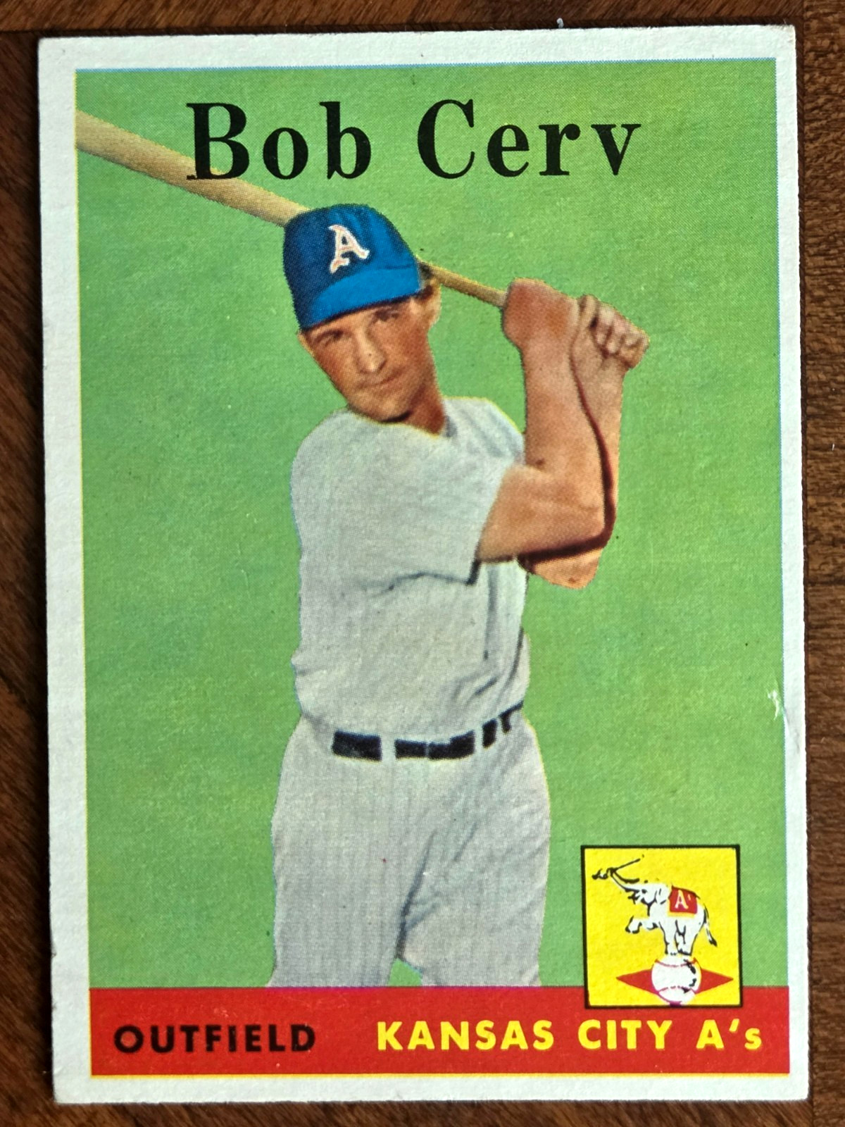 1958 Topps Bob Cerv #329 – VG-EX to EX
