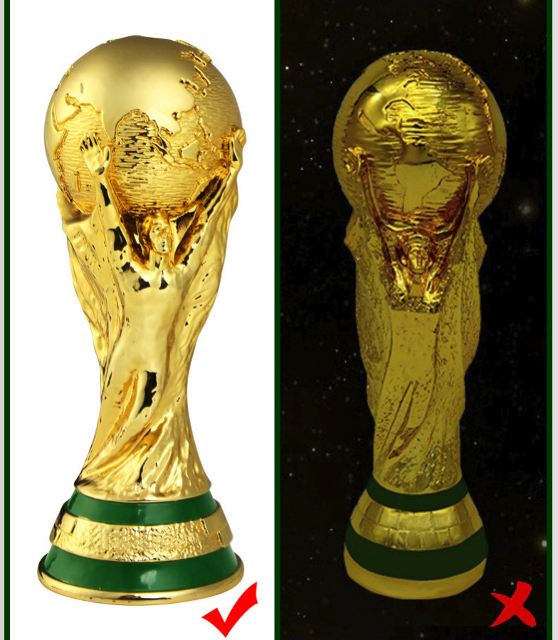 World Cup Replica Trophy 1:1 Full Size 2022 Qatar Version Hollow 36cm/14in Heigh