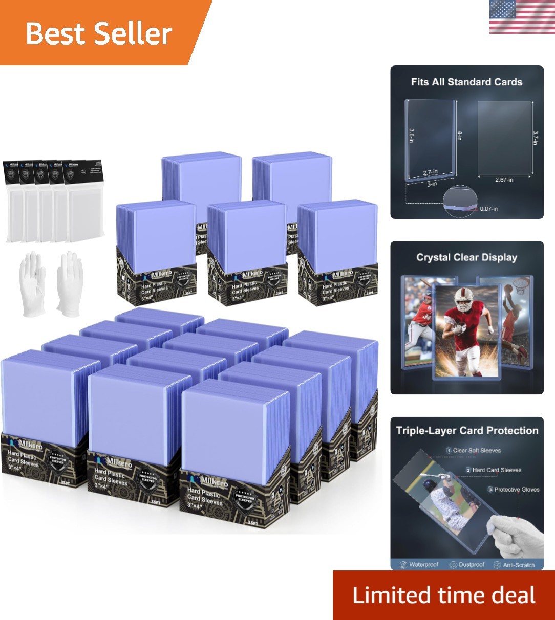 Preserve Your Cards: 1000 Top Loaders & Clear Sleeves for Collectors