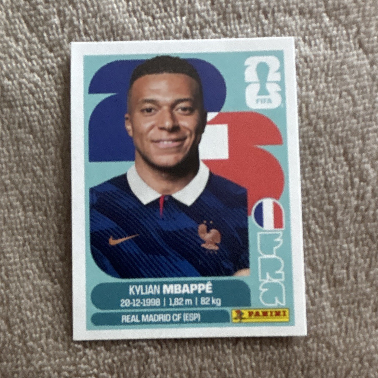 Panini FIFA World Cup 2026 Kylian Mbappé Player Portrait Sticker FRA 20
