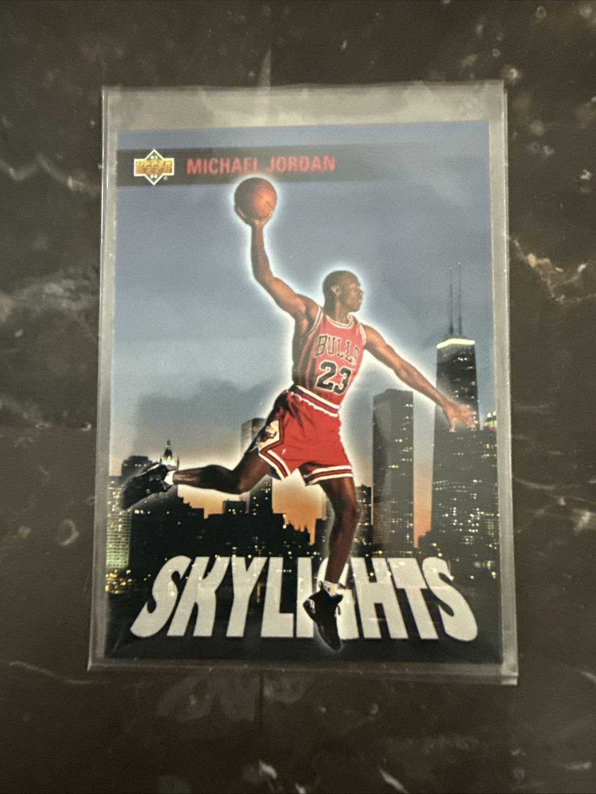 1993 UD #466 Michael Jordan Skylights 4 Sharp Corners Great Centering MINT!