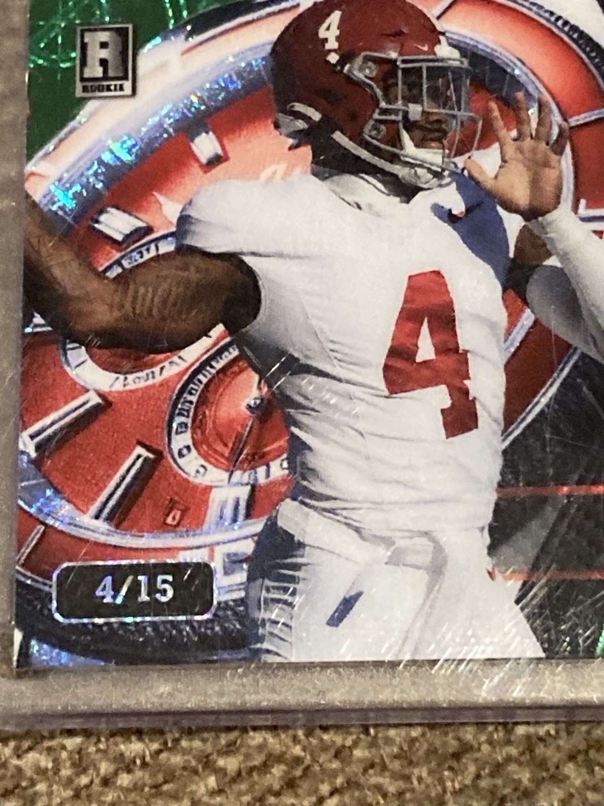 2024 Matte Wild Card Qb1 On The Clock Jalen Milroe RC SP #d 4/15 Jersey Match
