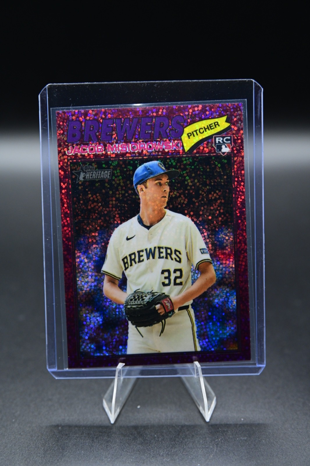 topps herritage jacob misiorowski 144 pink