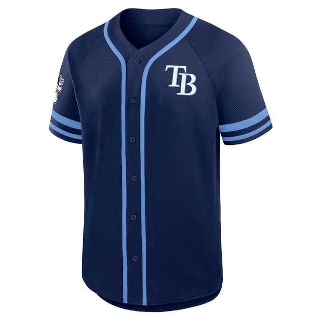 MLB Tampa Bay Rays Adult Jersey Size XXL Blue