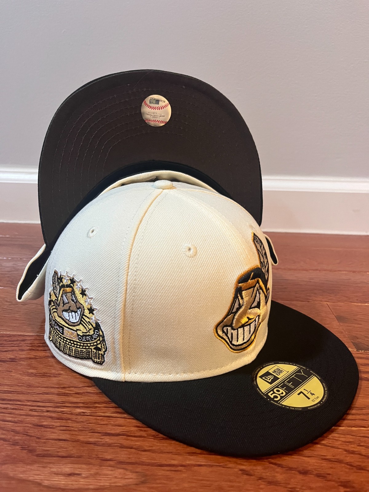 Cleveland Indians Chief Wahoo 1954 All Star Game New Ear 59Fitfy Fitted – White