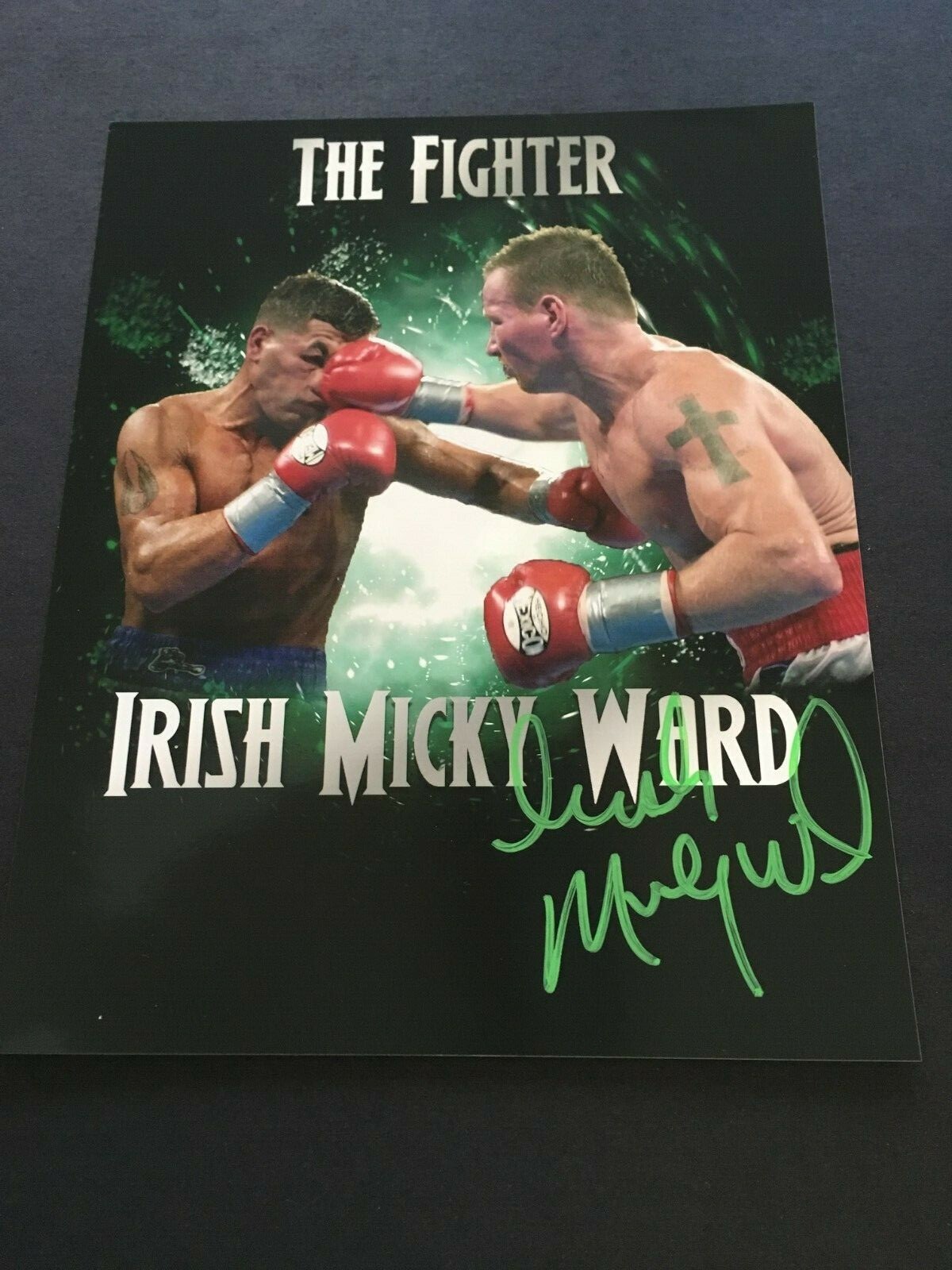 MICKY WARD AUTOGRAPHED 8 X 10 THE FIGHTER PHOTO WITH C.O.A.