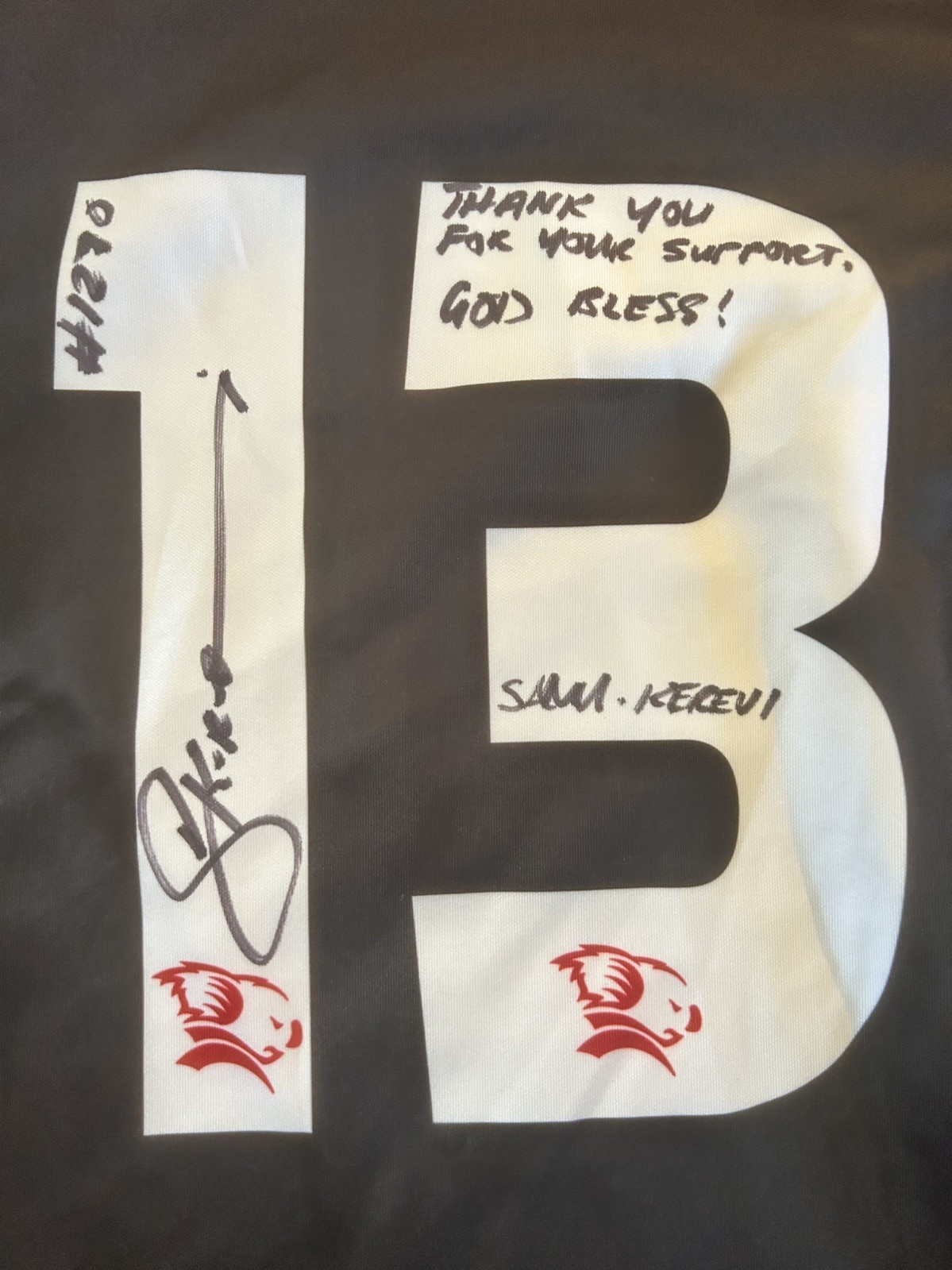 Authentic Hand Signed And Match Worn Samu Kerevi Shirt #13 – Queensland Reds