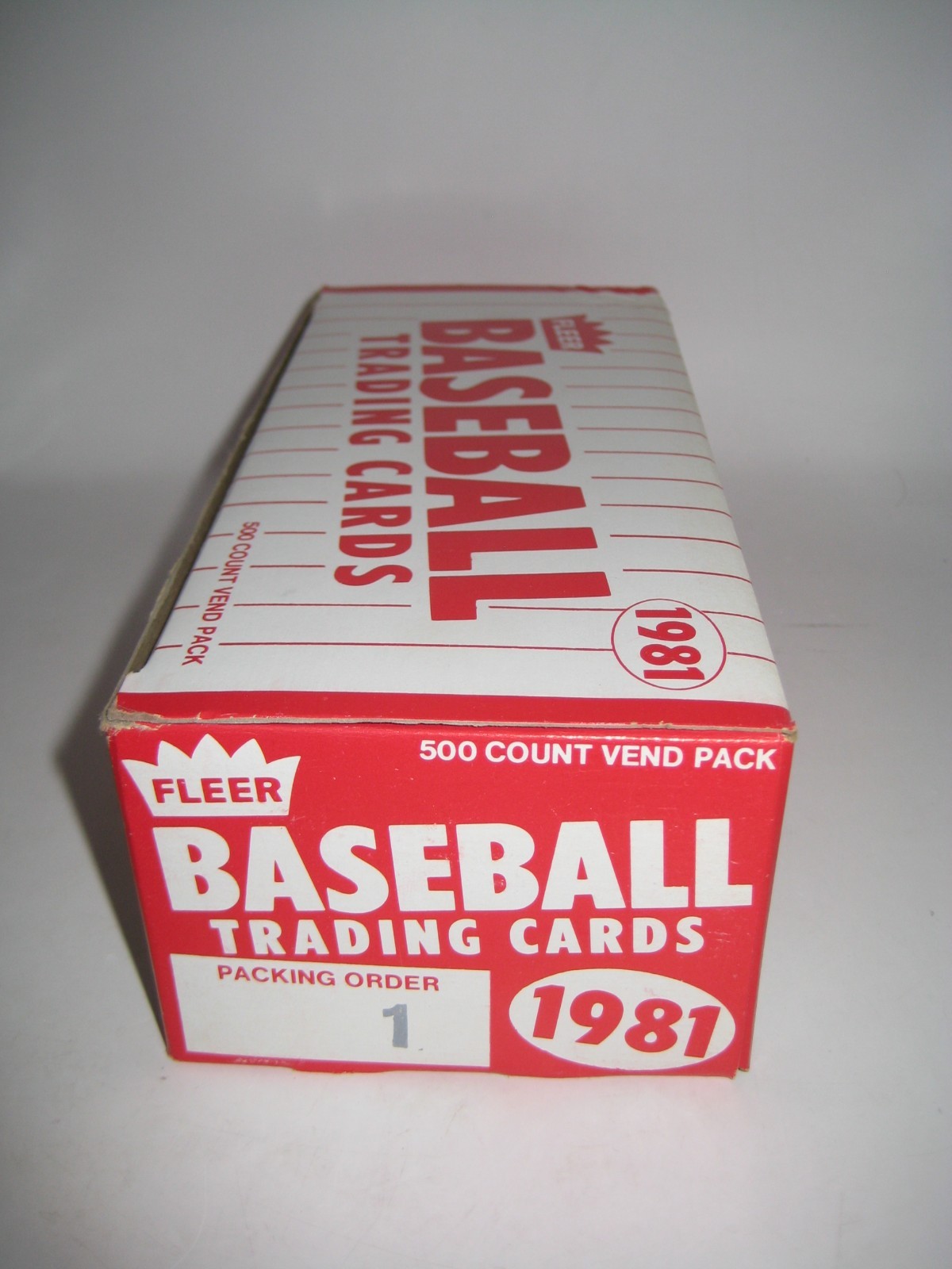 1981 FLEER BASEBALL VENDING BOXES 1-4, 500 COUNT EACH- RARE FREE SHIPPING!
