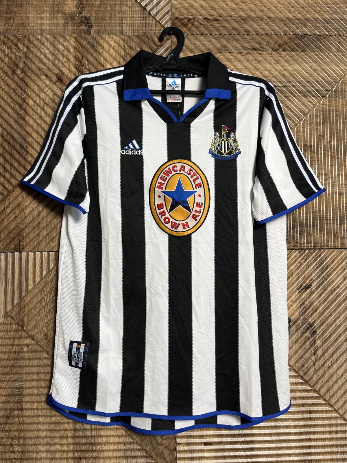 NEWCASTLE UNITED Jersey Size LARGE 1999 2000 HOME Shirt Soccer Football