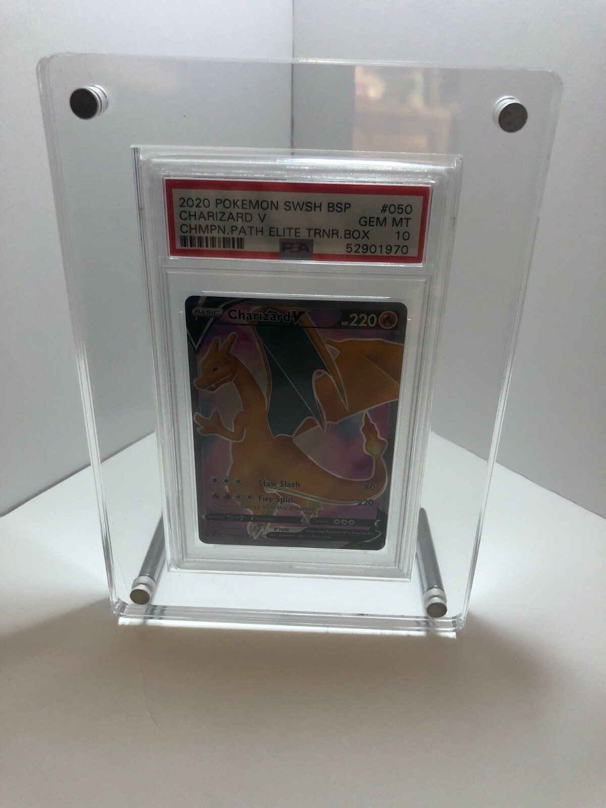 Gallery Display – PSA Graded Trading Card Stand – Acrylic Case – Pokémon