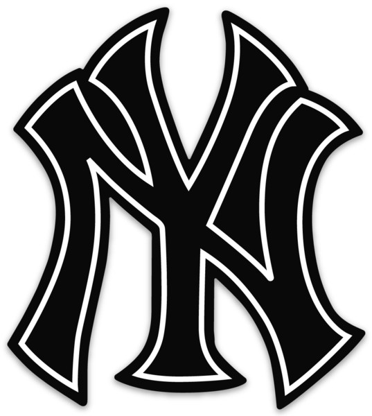 New York Yankees Emblem Logo Type Die-Cut MAGNET