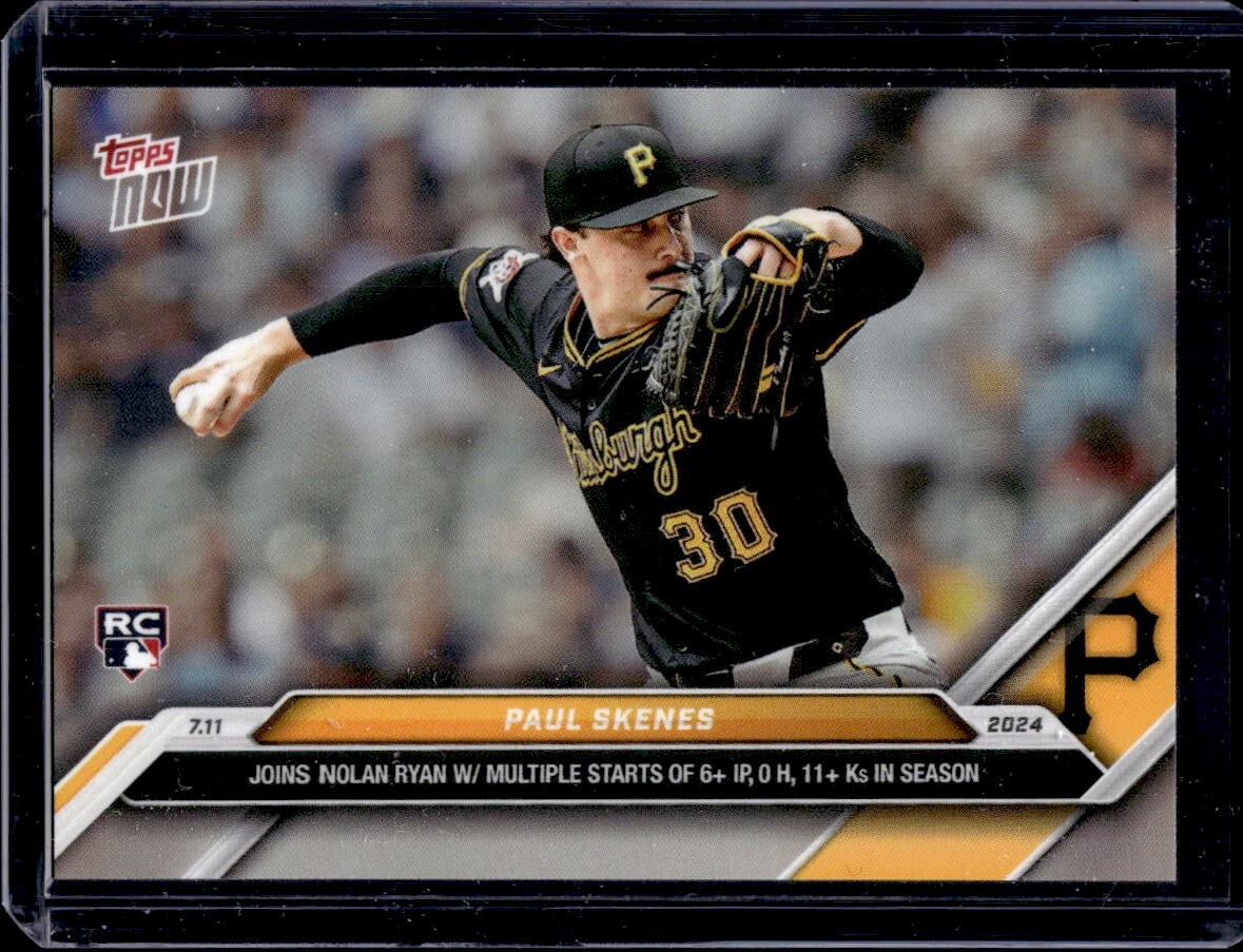 2024 Topps Now #407 Paul Skenes Base Card (Quantity) RC Rookie