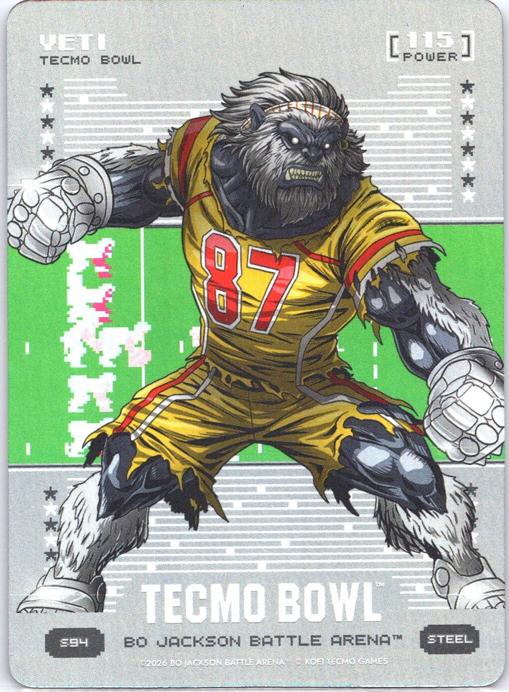 Bo Jackson Battle Arena Tecmo Bowl Yeti Steel Battlefoil Travis Kelce