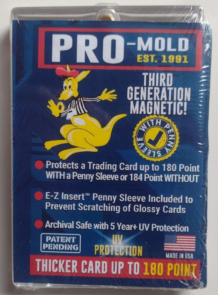 (5) ProMold MH180SAB Third Generation Magnetic Card/Sleeve Protector 180Pt NIP