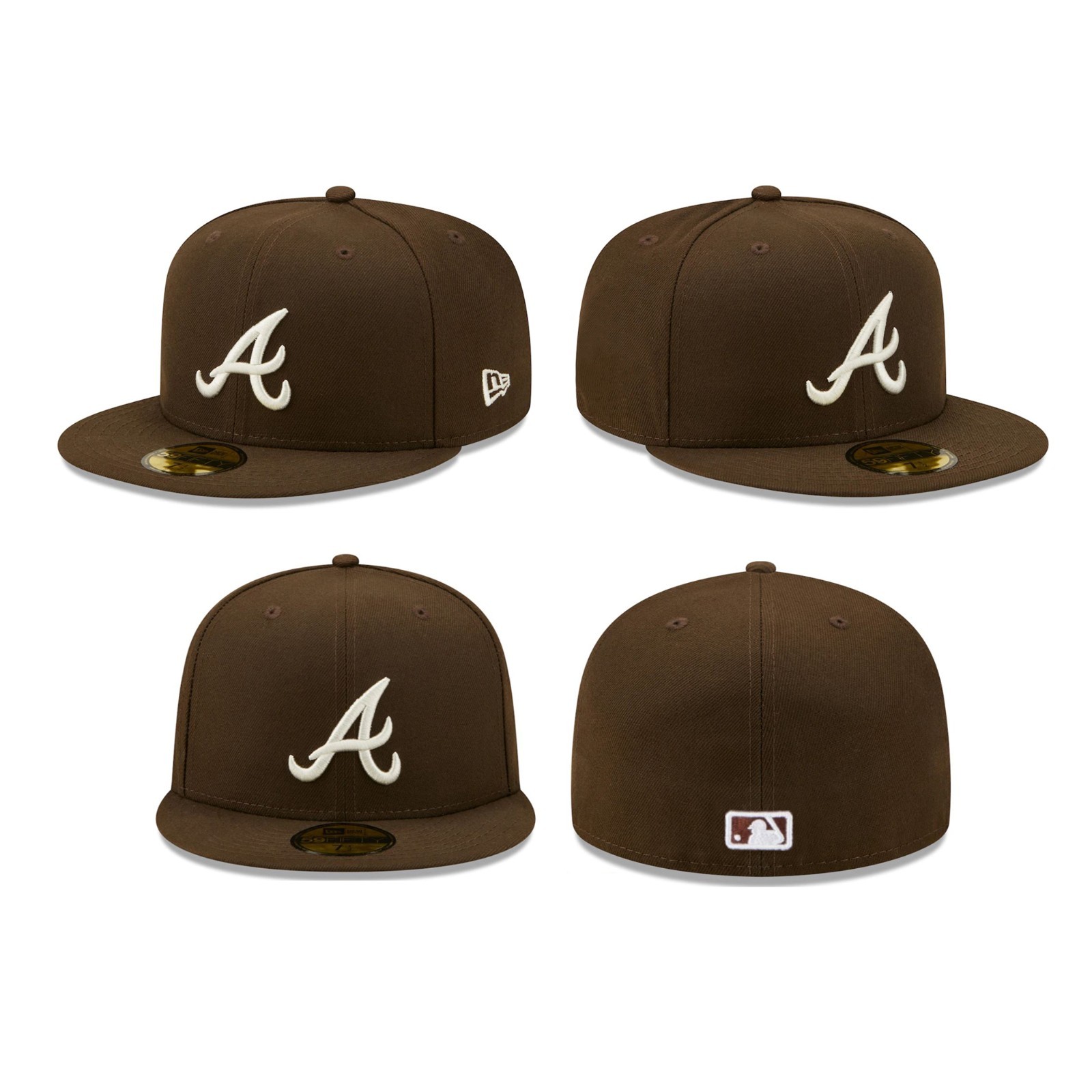 Atlanta Braves ATL MLB Game Authentic 59FIFTY Fitted Cap – 5950 A/Axe Logo Hat