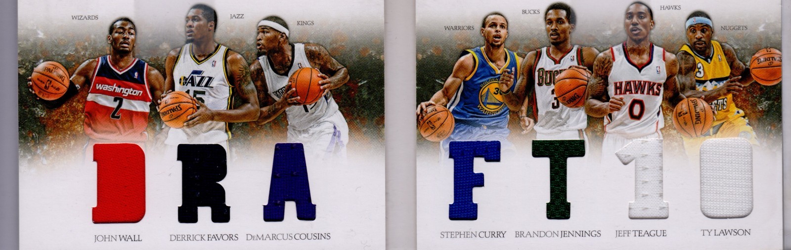 2012 Preferred Draft Material Booklet 97/199 Stephen Curry Brandon Jennings