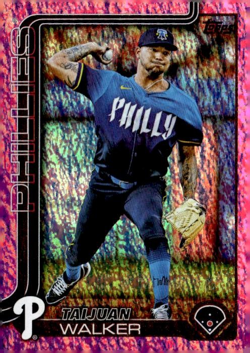2025 Topps #351 Taijuan Walker Pink Sandglitter